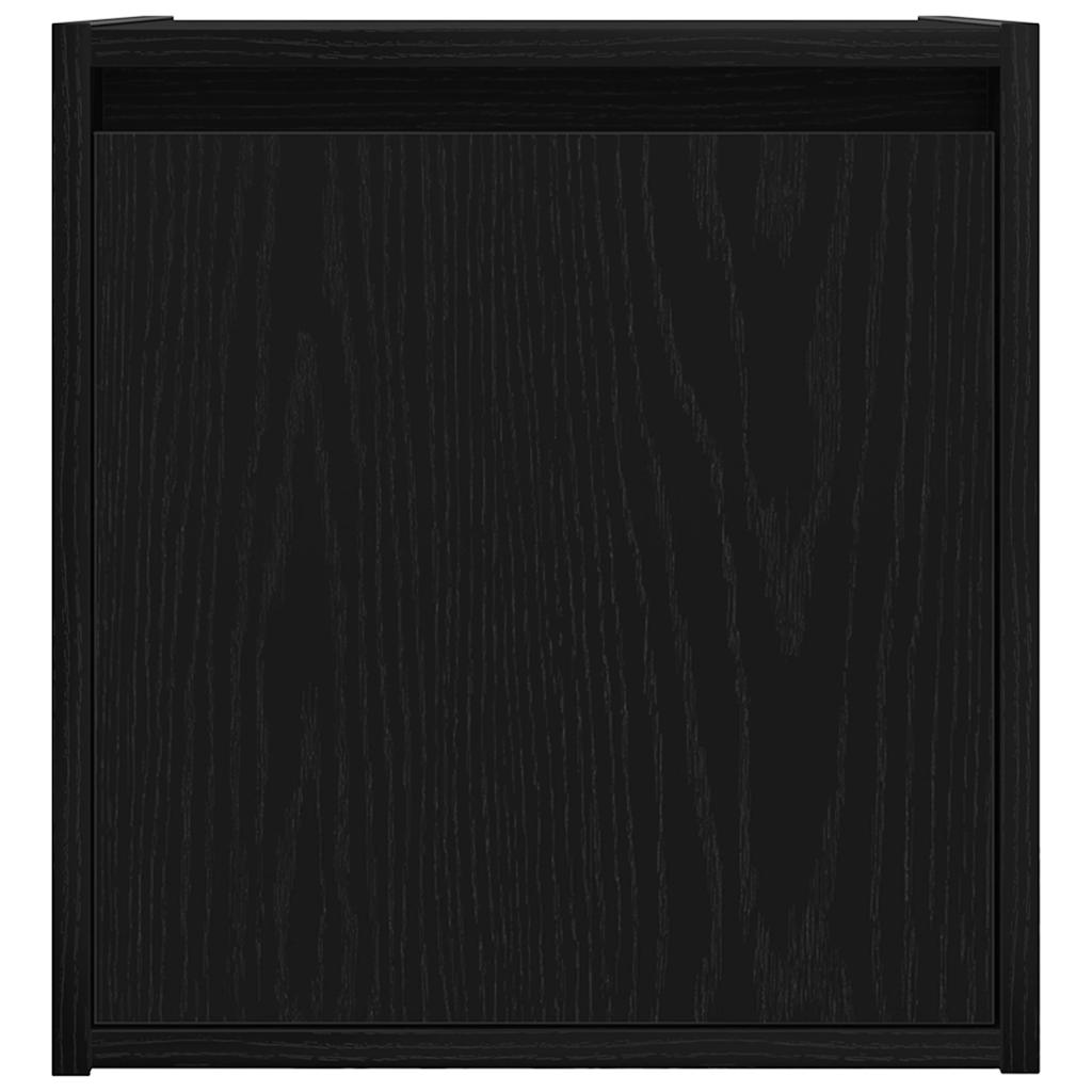 Nachtkastje wandmontage 38x34x40 cm zwart is nu te koop bij PeponiXL, paradijselijk wonen!