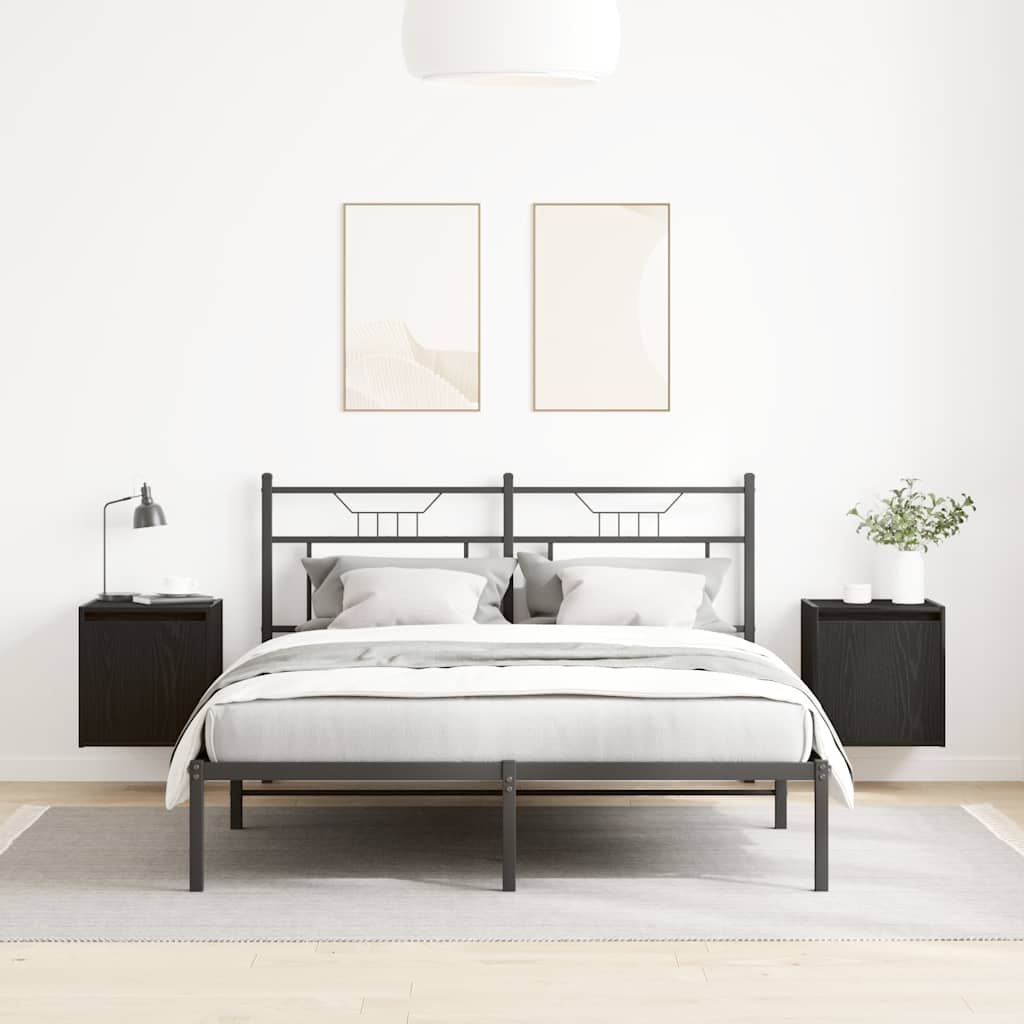 Nachtkastjes wandmontage 2 st 38x34x40 cm zwart is nu te koop bij PeponiXL, paradijselijk wonen!