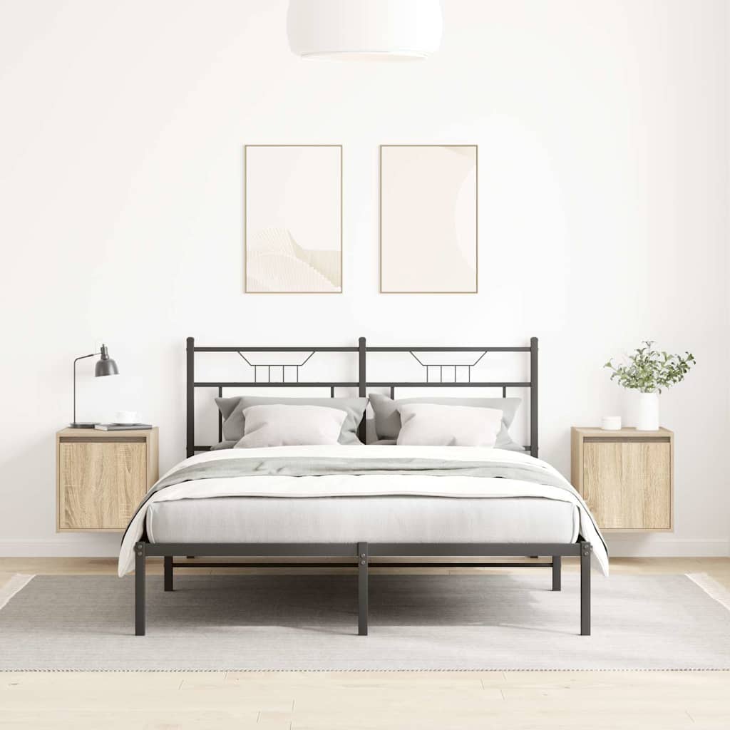 Nachtkastjes 2 st wandgemonteerd 38x34x40 cm sonoma eikenkleur is nu te koop bij PeponiXL, paradijselijk wonen!