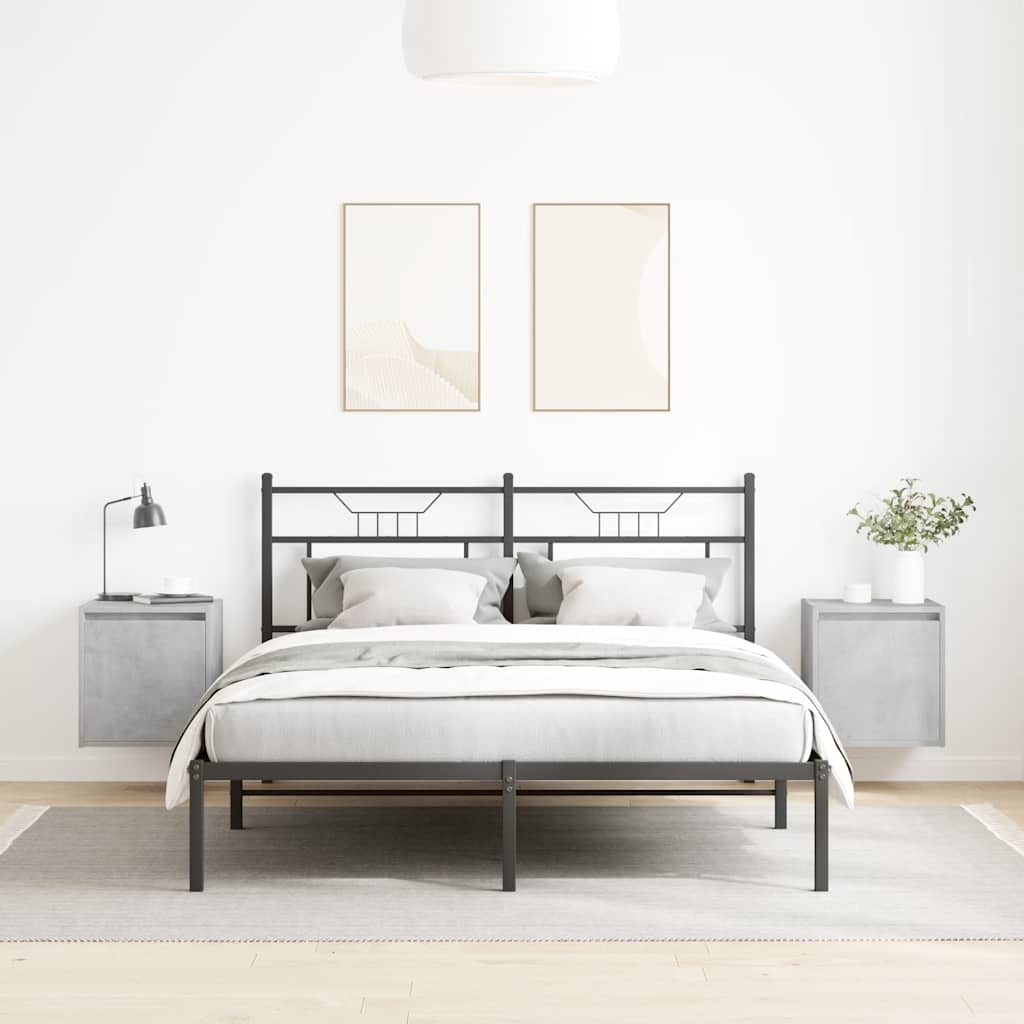Nachtkastjes 2 st wandgemonteerd 38x34x40 cm betongrijs is nu te koop bij PeponiXL, paradijselijk wonen!