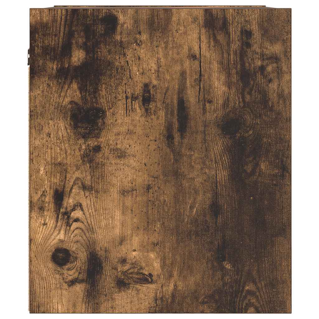 Nachtkastjes 2 st wandgemonteerd 38x34x40 cm gerookt eikenkleur is nu te koop bij PeponiXL, paradijselijk wonen!