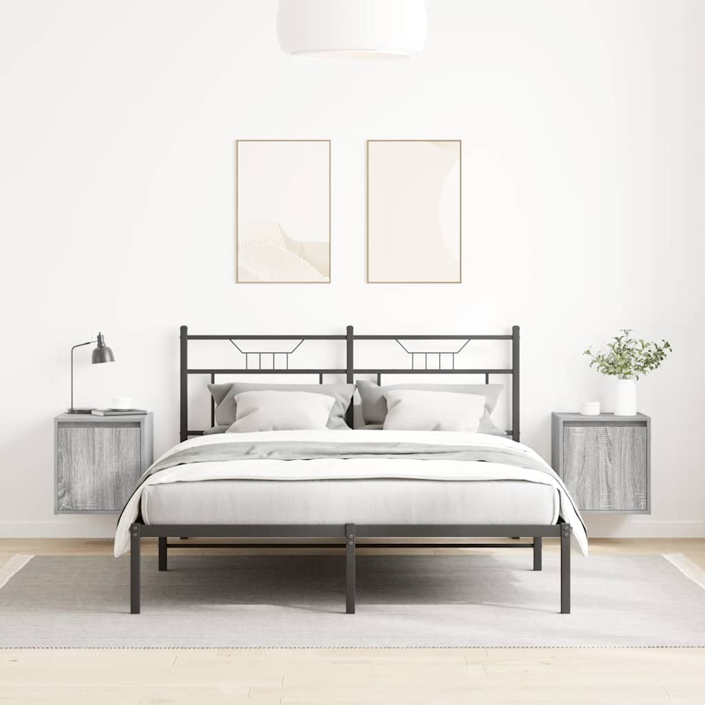 Nachtkastjes 2 st wandgemonteerd 38x34x40 cm grijs sonoma eiken is nu te koop bij PeponiXL, paradijselijk wonen!