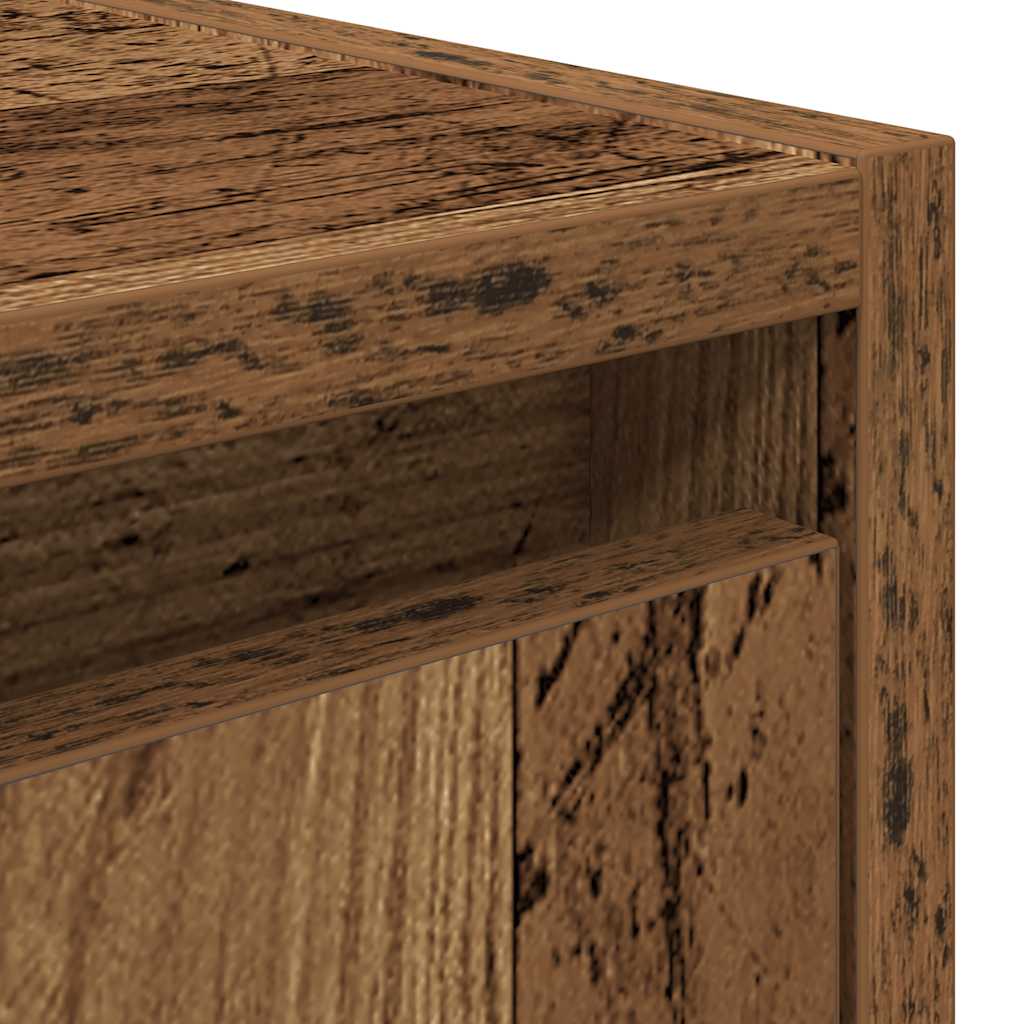 Nachtkastjes wandgemonteerd 2 st 38x34x40 cm oud houtkleurig is nu te koop bij PeponiXL, paradijselijk wonen!