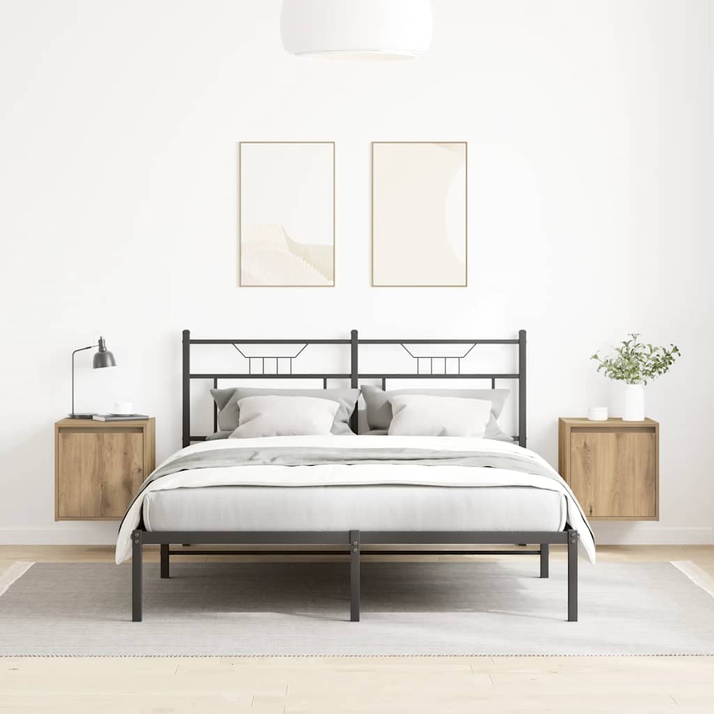 Nachtkastjes 2 st wandgemonteerd 38x34x40 cm artisanaal eiken is nu te koop bij PeponiXL, paradijselijk wonen!