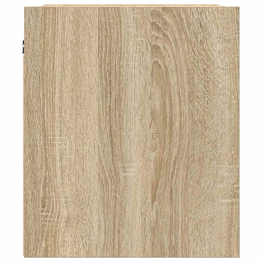 Nachtkastje wandgemonteerd 38x34x40 cm sonoma eikenkleurig is nu te koop bij PeponiXL, paradijselijk wonen!