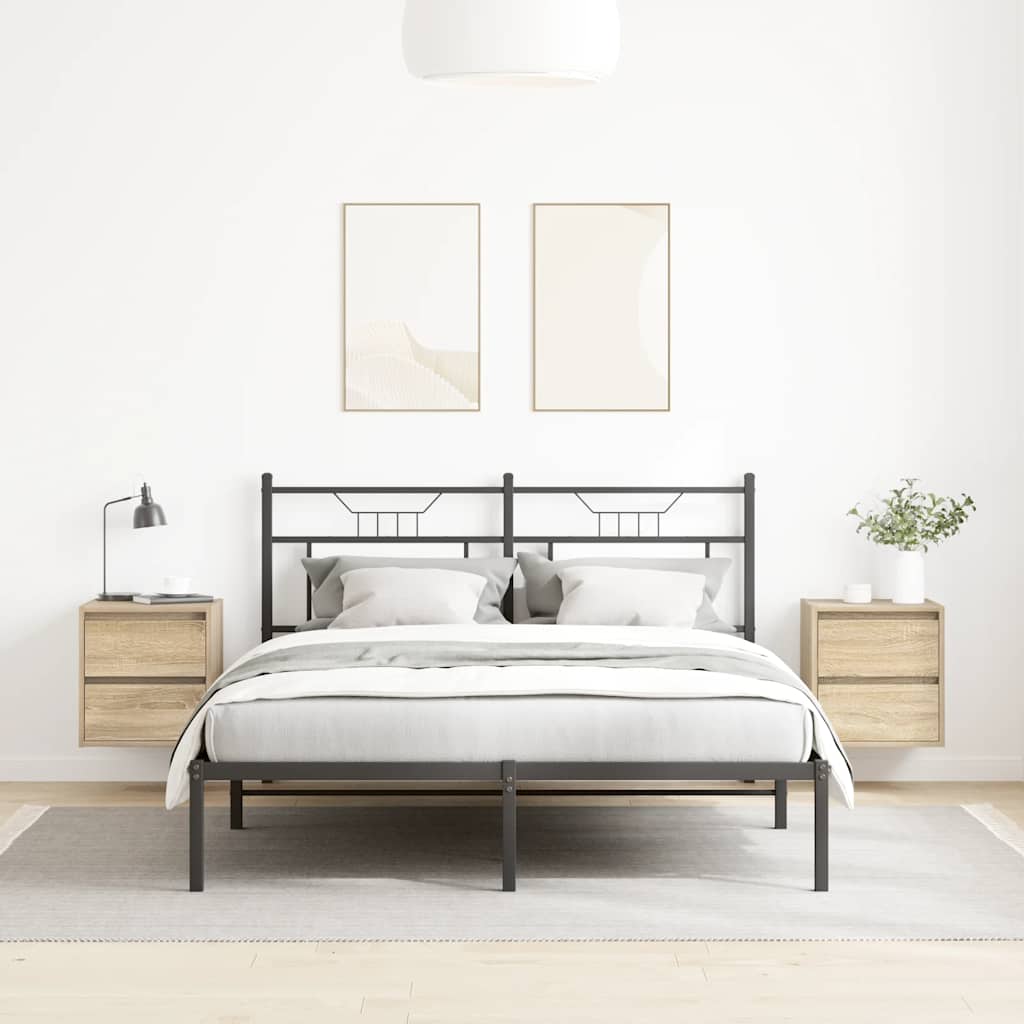 Nachtkastjes 2 st wandgemonteerd 38x34x40 cm sonoma eikenkleur is nu te koop bij PeponiXL, paradijselijk wonen!