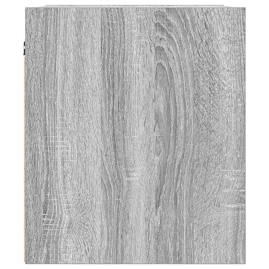 Nachtkastje wandgemonteerd 38x34x40 cm grijs sonoma eikenkleur is nu te koop bij PeponiXL, paradijselijk wonen!