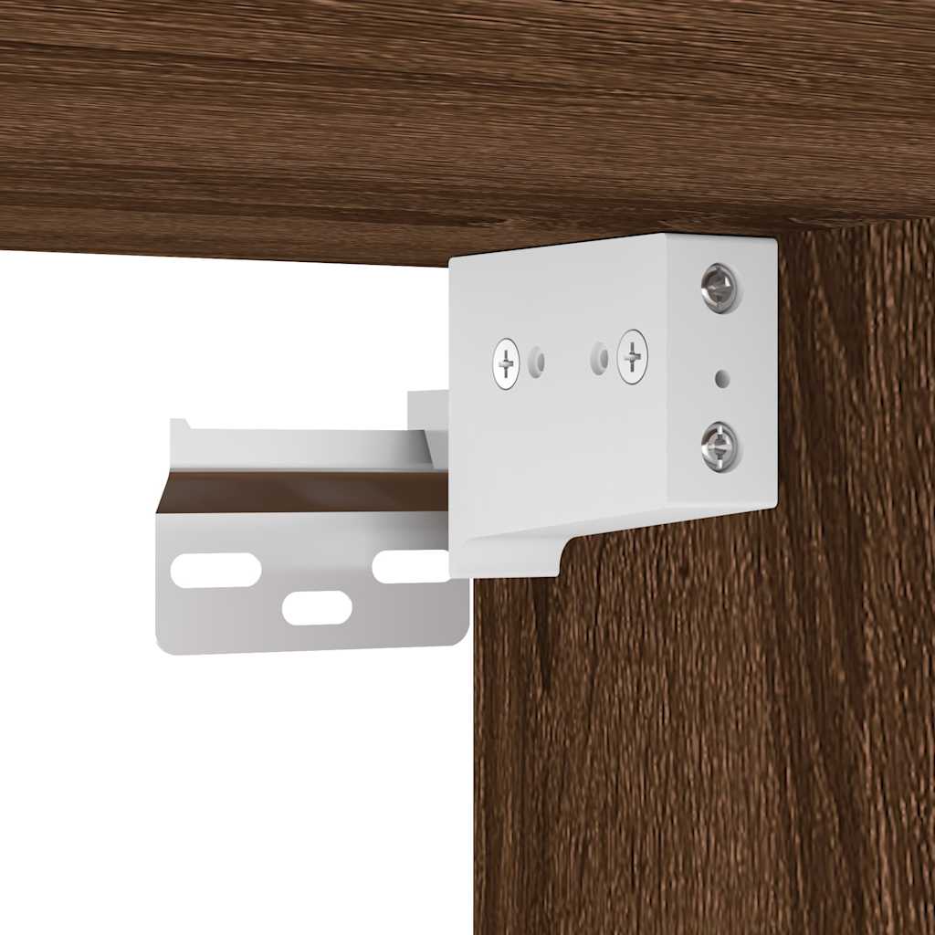 Nachtkastje wandgemonteerd 38x34x40 cm bruin eikenkleur is nu te koop bij PeponiXL, paradijselijk wonen!