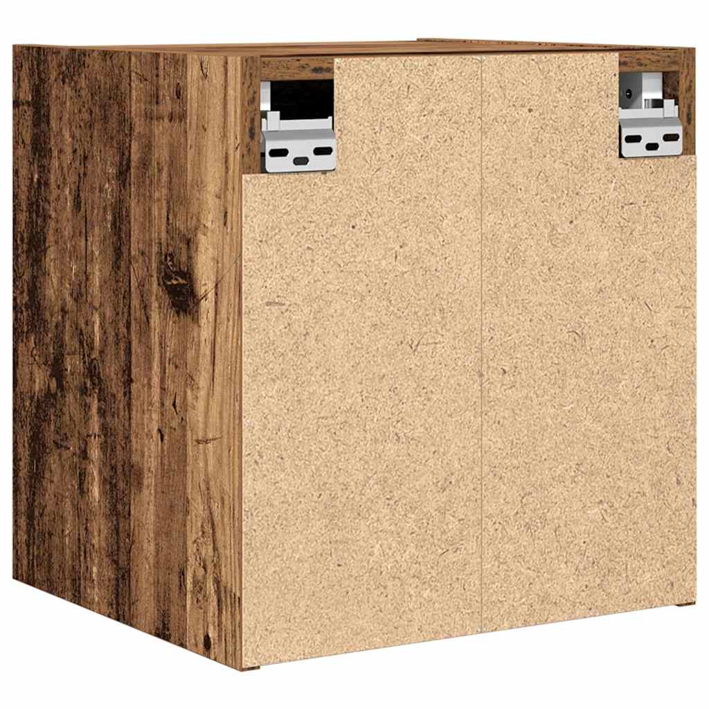 Nachtkastje wandgemonteerd 38x34x40 cm oud houtkleurig is nu te koop bij PeponiXL, paradijselijk wonen!