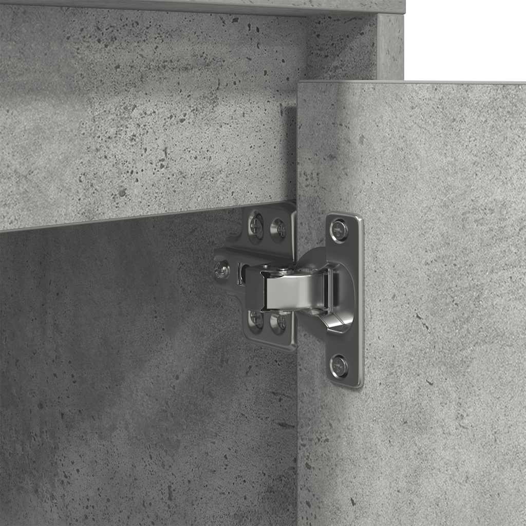 Nachtkastje met LED-verlichting 38x34x50 cm betongrijs is nu te koop bij PeponiXL, paradijselijk wonen!