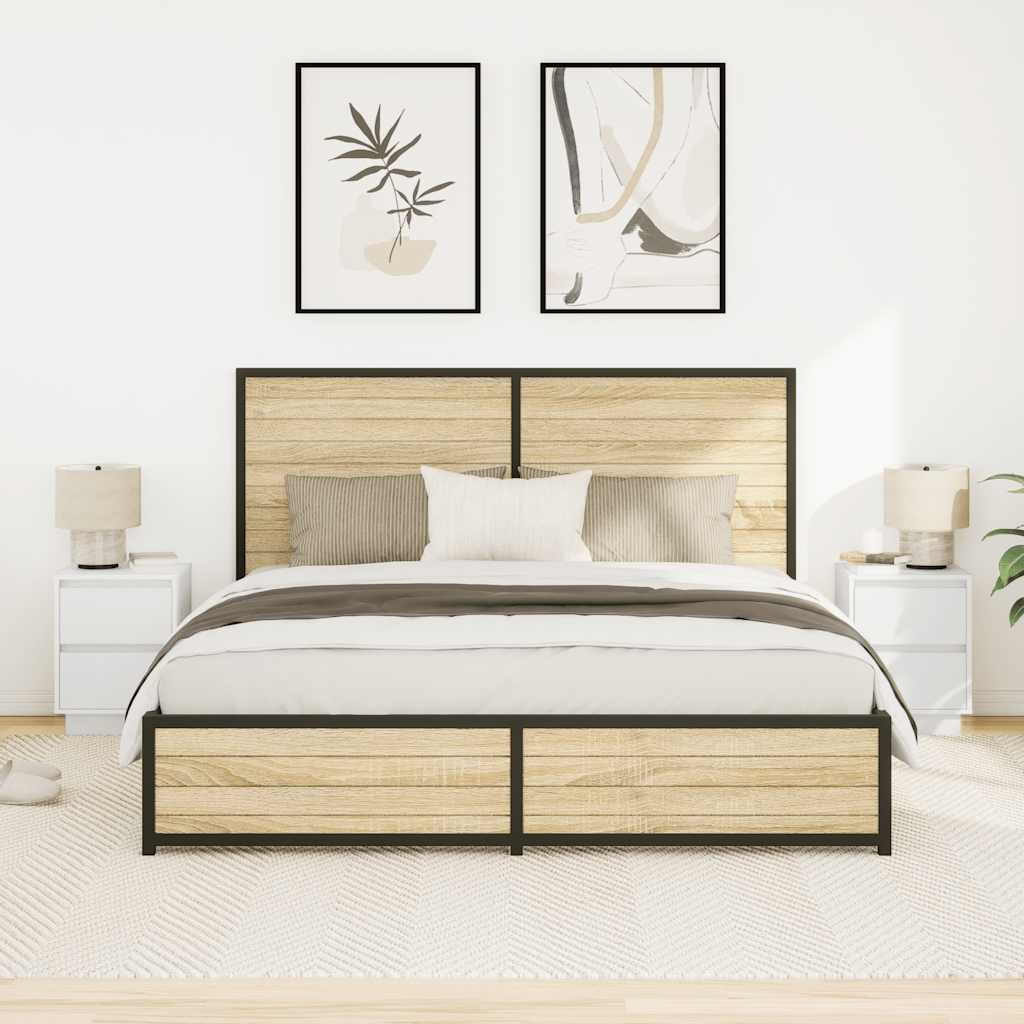 Nachtkastjes met led-verlichting 2 st 38x34x50 cm wit is nu te koop bij PeponiXL, paradijselijk wonen!