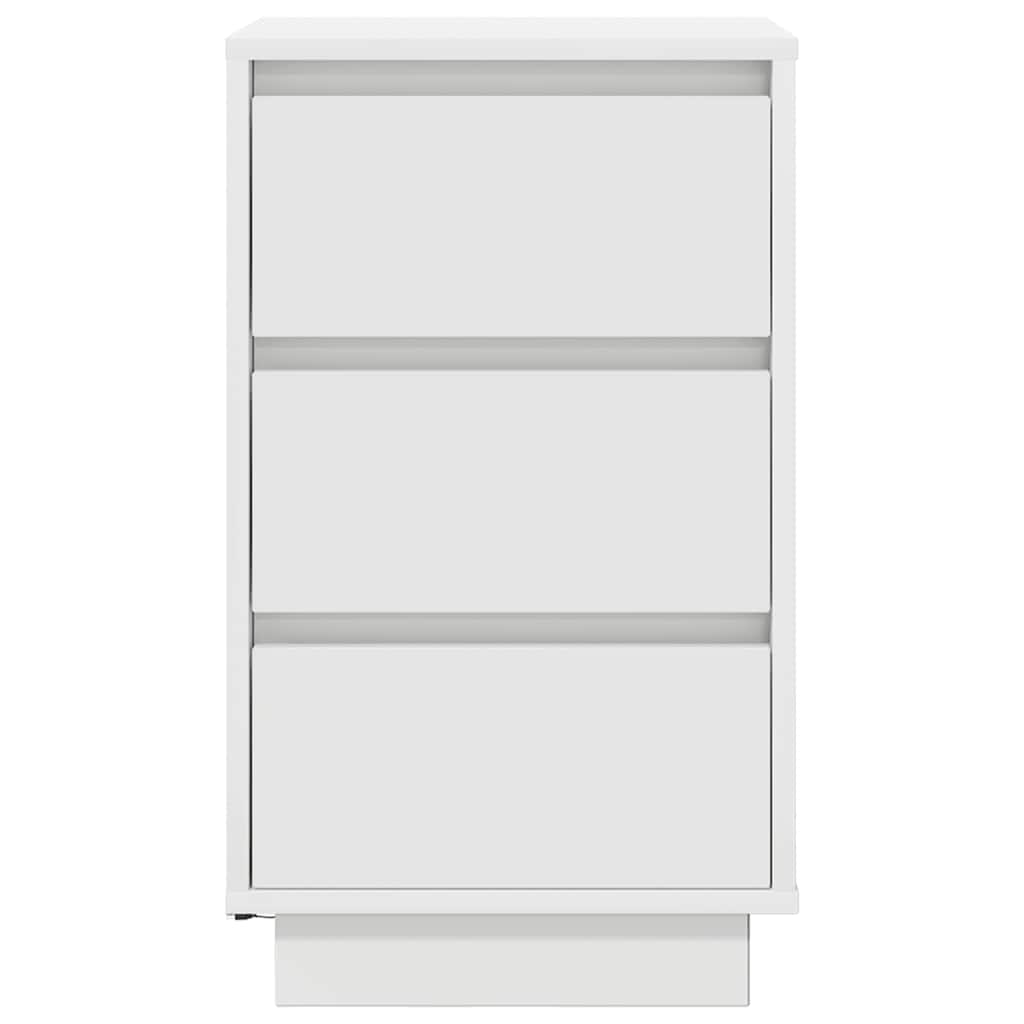 Nachtkastje met LED-verlichting 38x34x65 cm wit is nu te koop bij PeponiXL, paradijselijk wonen!