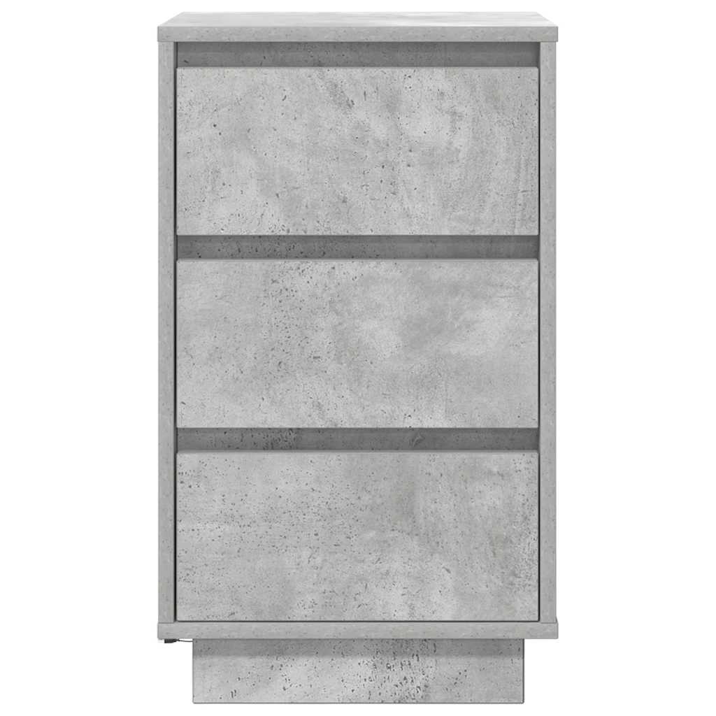 Nachtkastje met LED-verlichting 38x34x65 cm betongrijs is nu te koop bij PeponiXL, paradijselijk wonen!