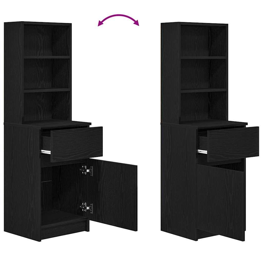 Nachtkastje 39x35x125 cm bewerkt hout wit is nu te koop bij PeponiXL, paradijselijk wonen!