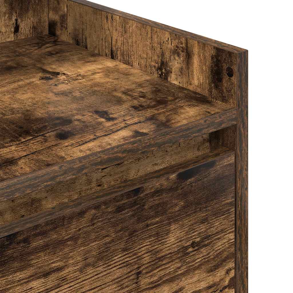 Nachtkastjes met 2 lades 2 st 38x34x80 cm gerookt eikenkleurig is nu te koop bij PeponiXL, paradijselijk wonen!