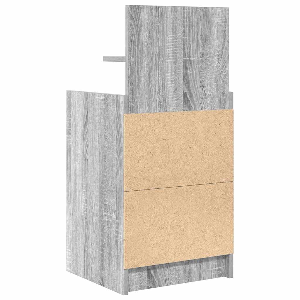 Nachtkastjes met 2 lades 2 st 38x34x80 cm grijs sonoma is nu te koop bij PeponiXL, paradijselijk wonen!