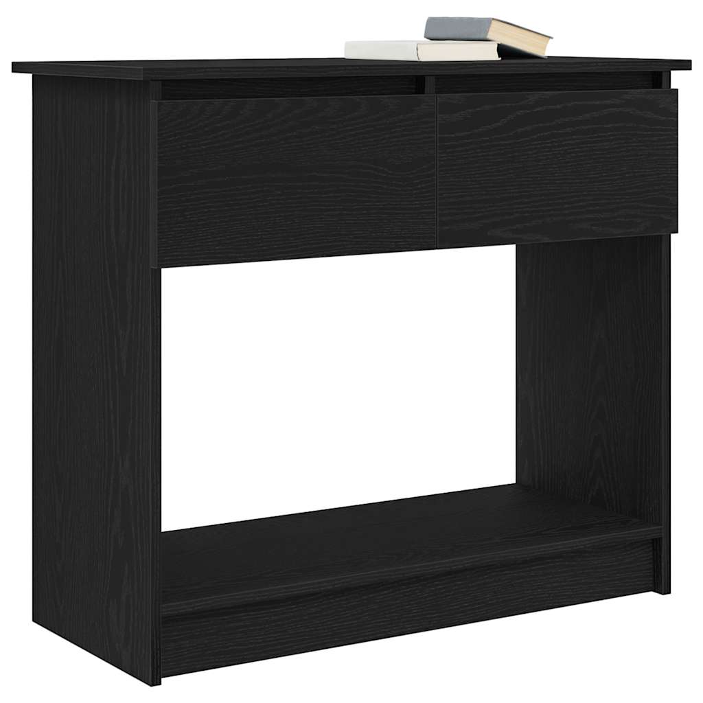 Wandtafel met lades 85,5x38,5x74,5 cm zwart is nu te koop bij PeponiXL, paradijselijk wonen!