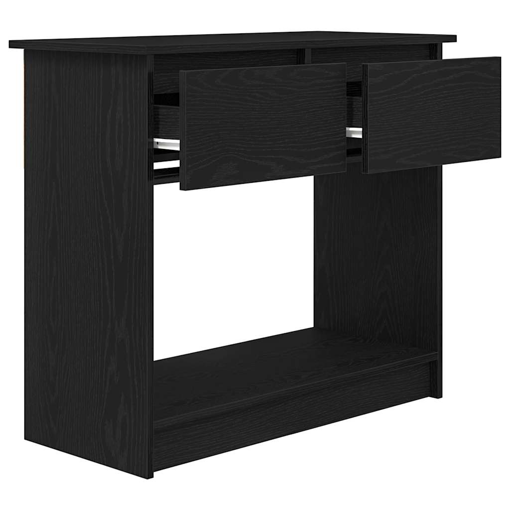 Wandtafel met lades 85,5x38,5x74,5 cm zwart is nu te koop bij PeponiXL, paradijselijk wonen!