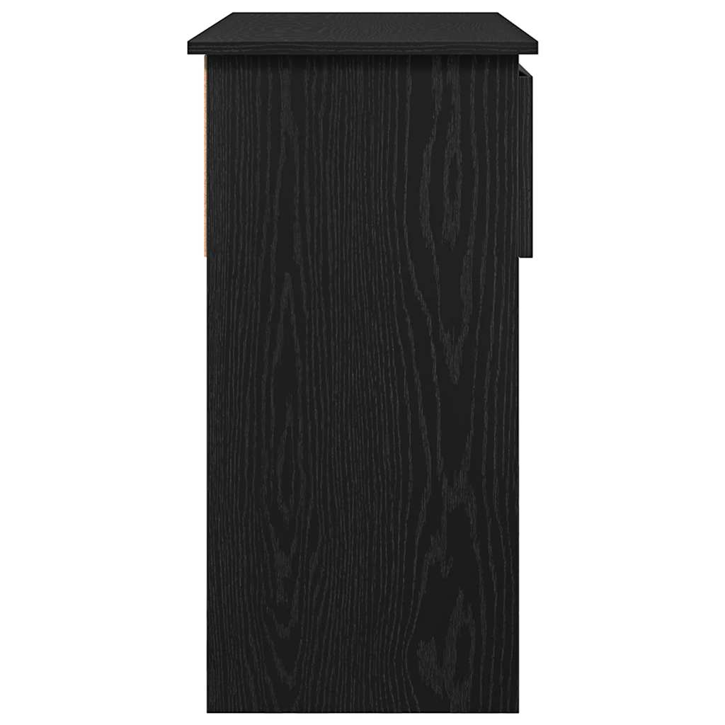 Wandtafel met lades 85,5x38,5x74,5 cm zwart is nu te koop bij PeponiXL, paradijselijk wonen!