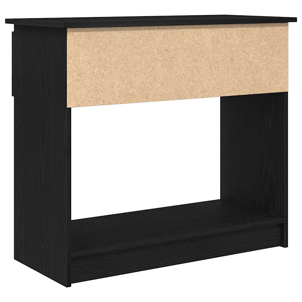 Wandtafel met lades 85,5x38,5x74,5 cm zwart is nu te koop bij PeponiXL, paradijselijk wonen!