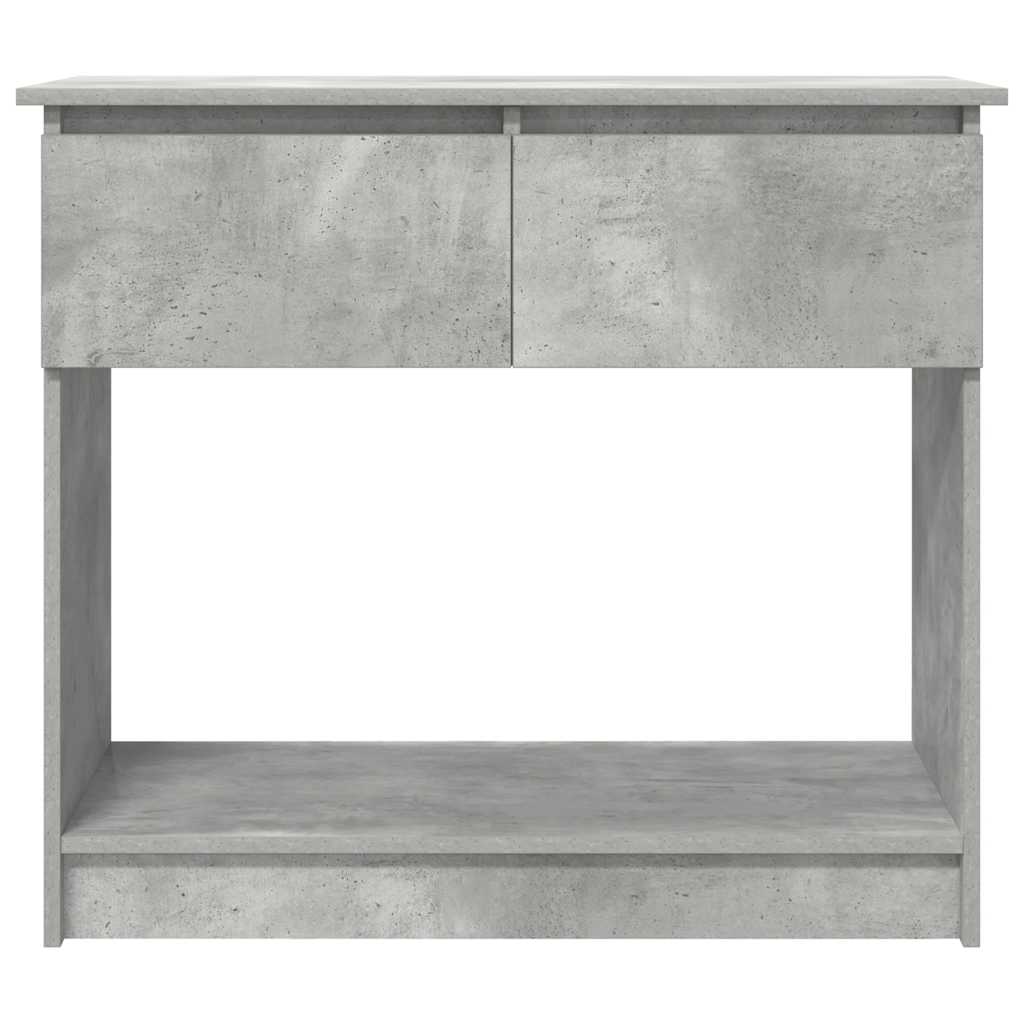 Wandtafel met lades 85,5x38,5x74,5 cm betongrijs is nu te koop bij PeponiXL, paradijselijk wonen!