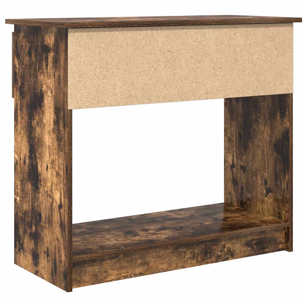 Wandtafel met lades gerookt eikenkleurig 85,5x38,5x74,5 cm is nu te koop bij PeponiXL, paradijselijk wonen!