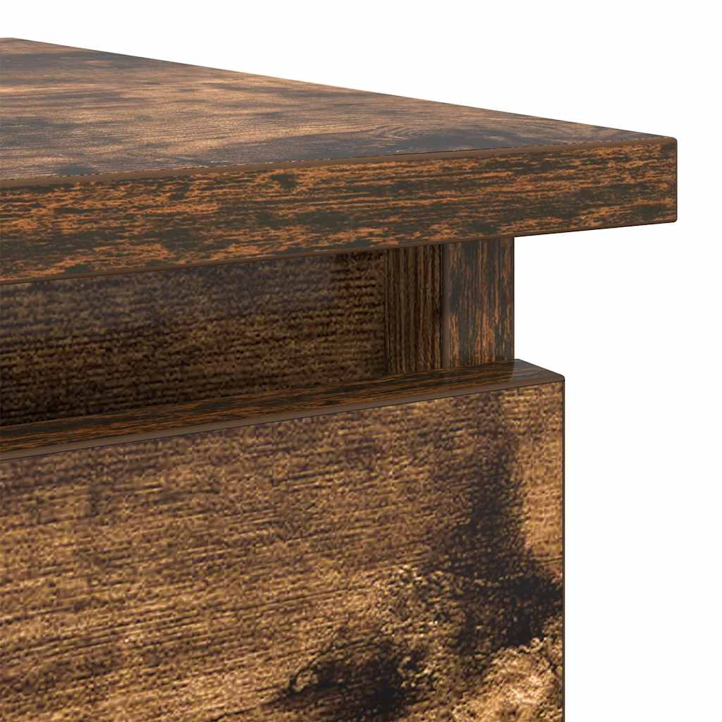 Wandtafel met lades gerookt eikenkleurig 85,5x38,5x74,5 cm is nu te koop bij PeponiXL, paradijselijk wonen!