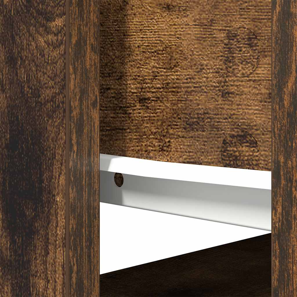 Wandtafel met lades gerookt eikenkleurig 85,5x38,5x74,5 cm is nu te koop bij PeponiXL, paradijselijk wonen!