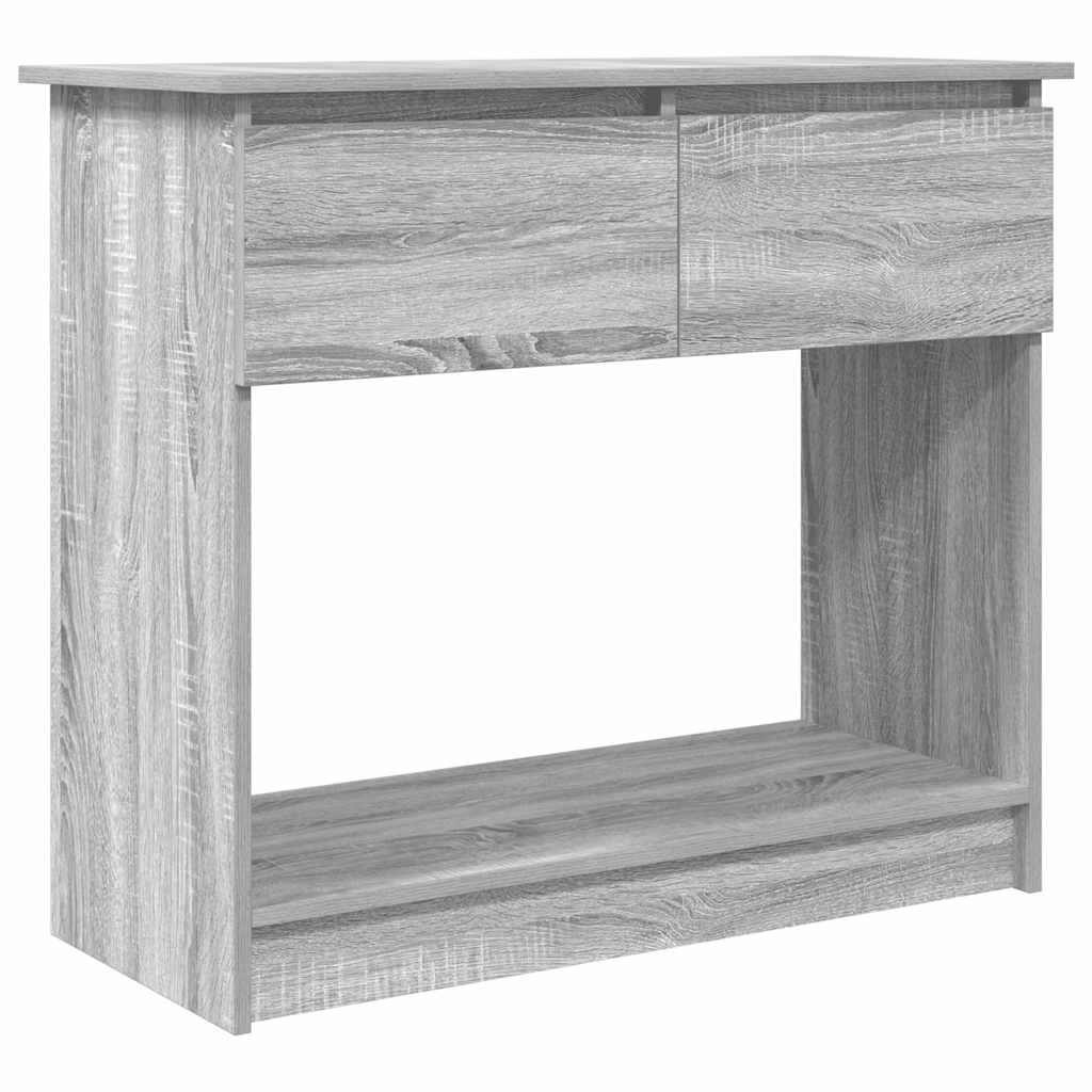 Wandtafel met lades 85,5x38,5x74,5 cm grijs Sonoma is nu te koop bij PeponiXL, paradijselijk wonen!
