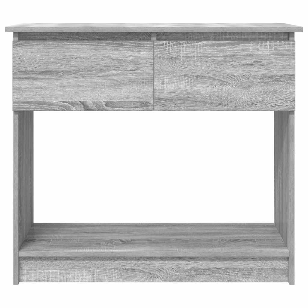 Wandtafel met lades 85,5x38,5x74,5 cm grijs Sonoma is nu te koop bij PeponiXL, paradijselijk wonen!