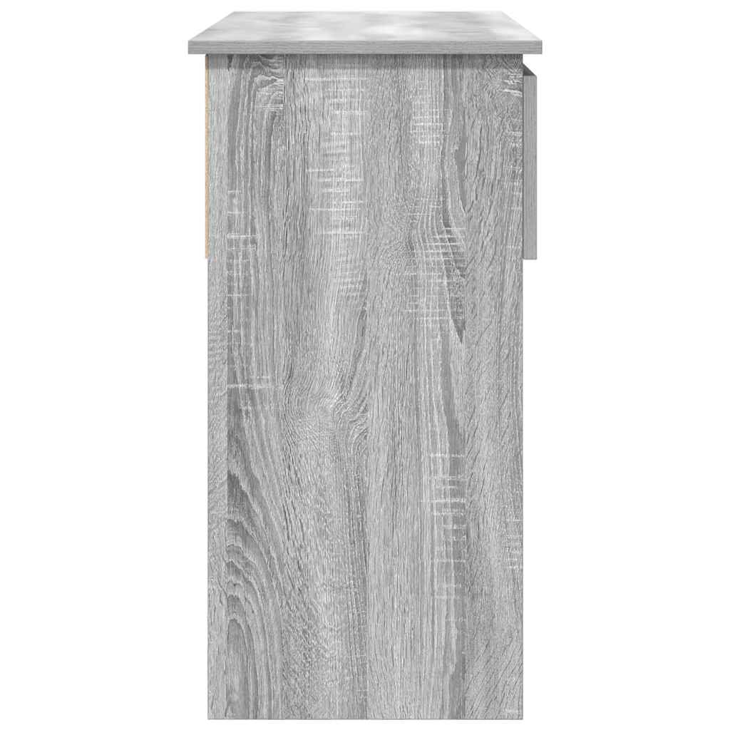 Wandtafel met lades 85,5x38,5x74,5 cm grijs Sonoma is nu te koop bij PeponiXL, paradijselijk wonen!