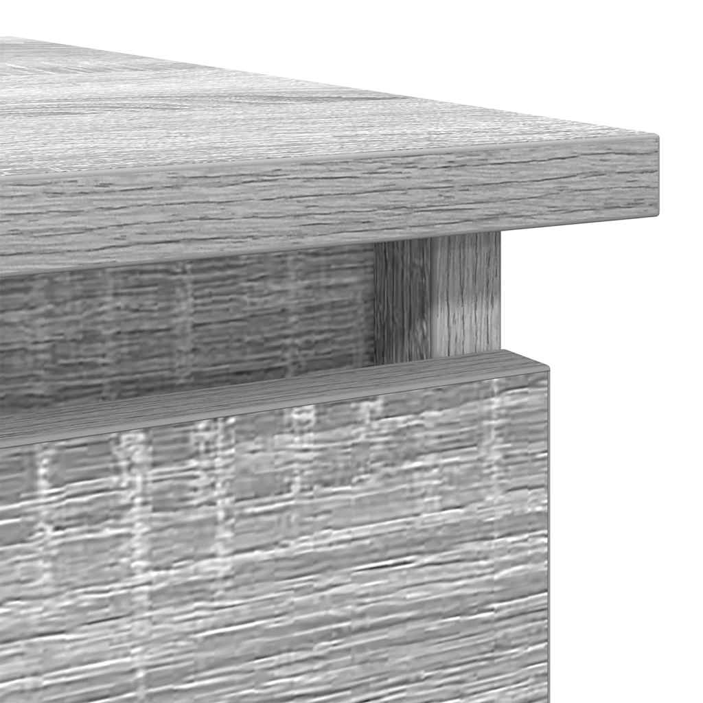 Wandtafel met lades 85,5x38,5x74,5 cm grijs Sonoma is nu te koop bij PeponiXL, paradijselijk wonen!
