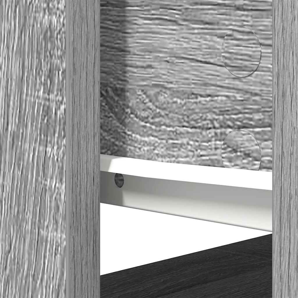 Wandtafel met lades 85,5x38,5x74,5 cm grijs Sonoma is nu te koop bij PeponiXL, paradijselijk wonen!