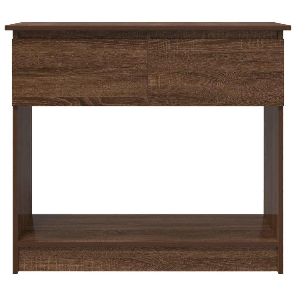 Wandtafel met lades 85,5x38,5x74,5 cm bruin eikenkleurig is nu te koop bij PeponiXL, paradijselijk wonen!