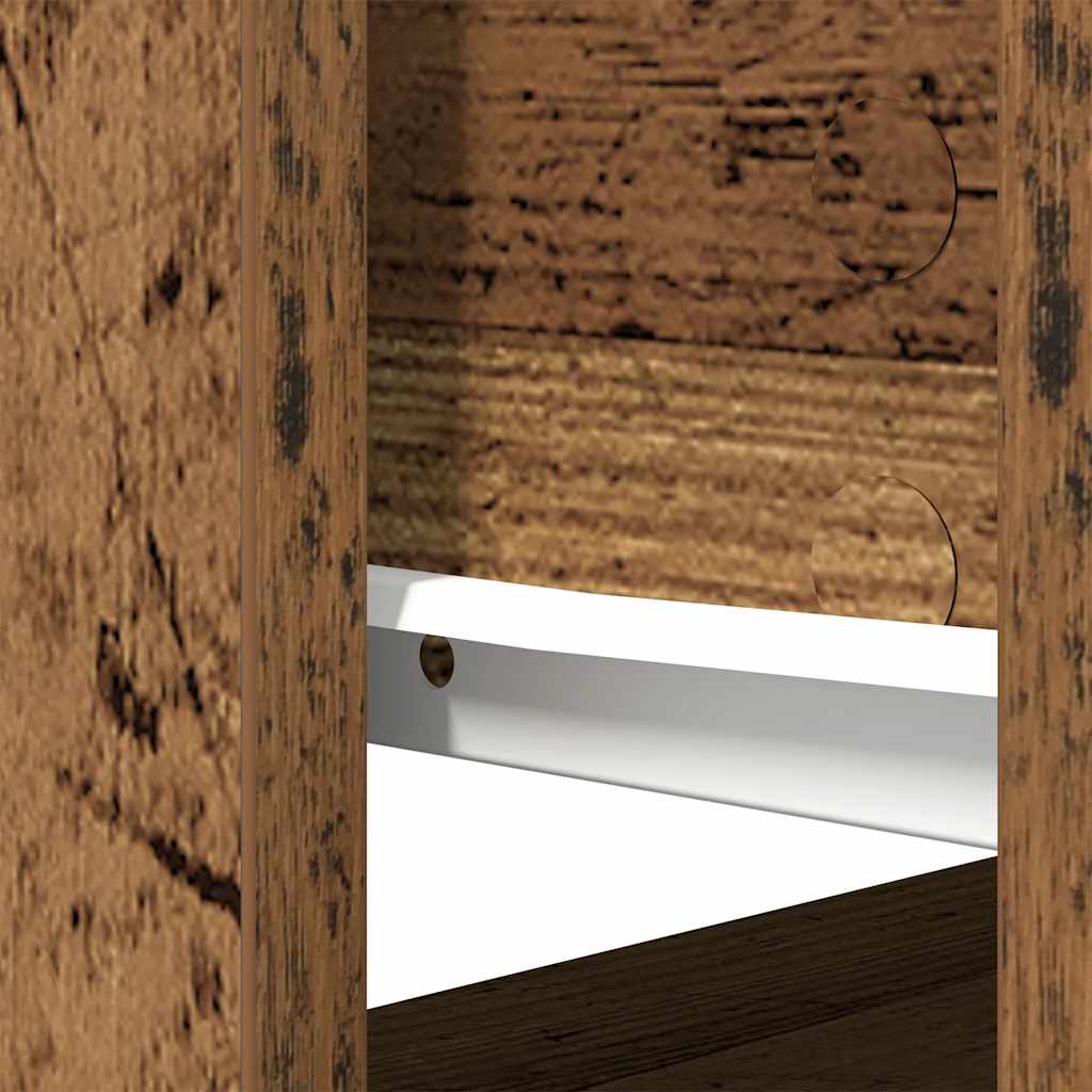 Wandtafel met lades 85,5x38,5x74,5 cm oud hout is nu te koop bij PeponiXL, paradijselijk wonen!