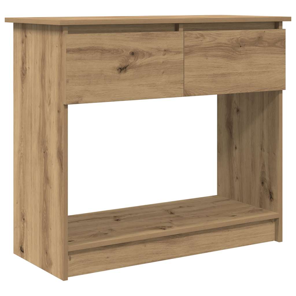 Wandtafel met lades ambachtelijk eikenkleurig 85,5x38,5x74,5 cm is nu te koop bij PeponiXL, paradijselijk wonen!