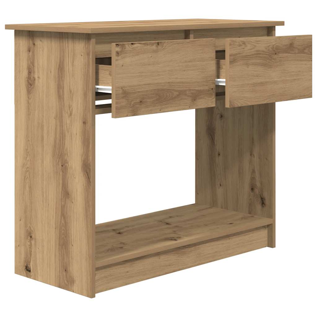 Wandtafel met lades ambachtelijk eikenkleurig 85,5x38,5x74,5 cm is nu te koop bij PeponiXL, paradijselijk wonen!