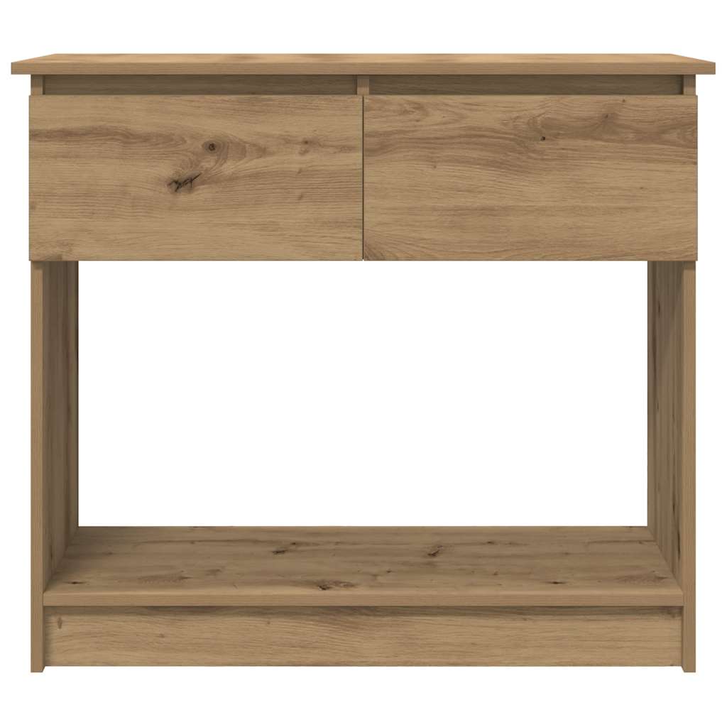 Wandtafel met lades ambachtelijk eikenkleurig 85,5x38,5x74,5 cm is nu te koop bij PeponiXL, paradijselijk wonen!