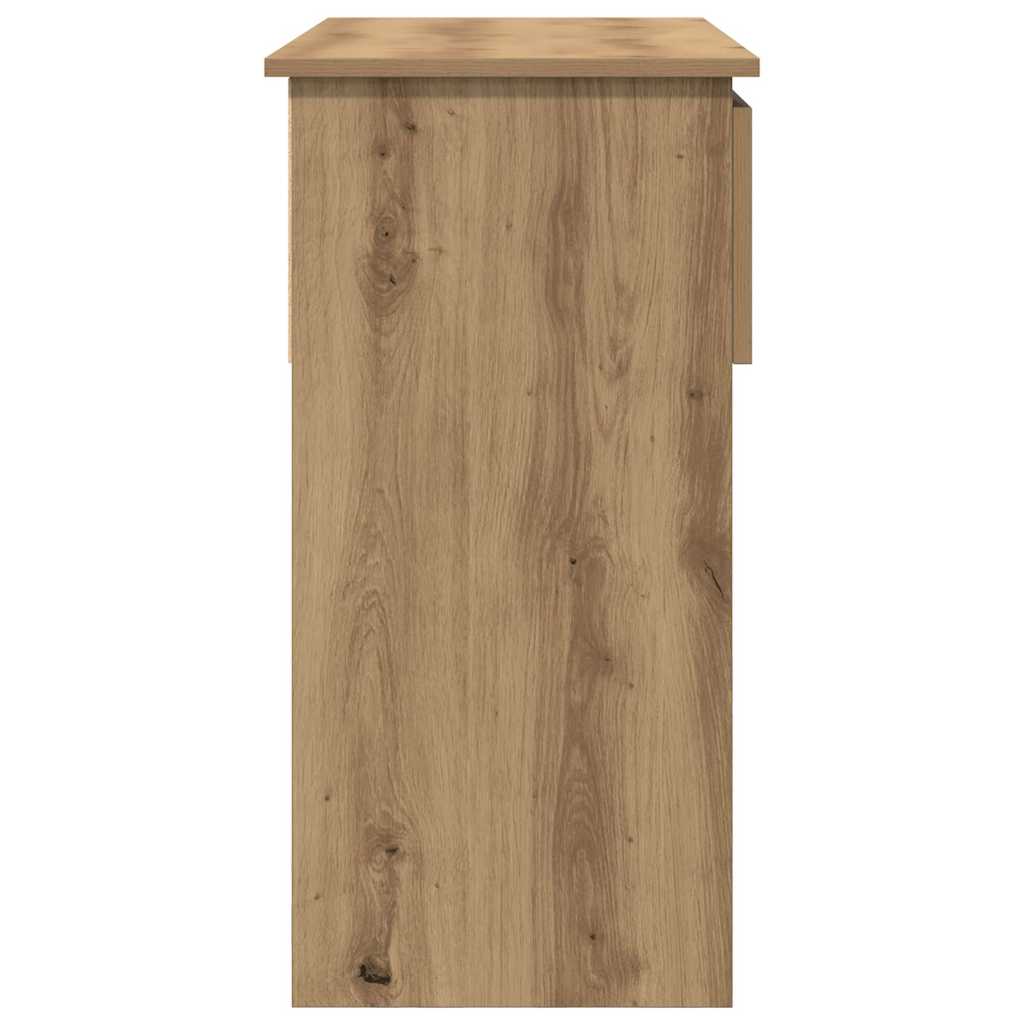 Wandtafel met lades ambachtelijk eikenkleurig 85,5x38,5x74,5 cm is nu te koop bij PeponiXL, paradijselijk wonen!