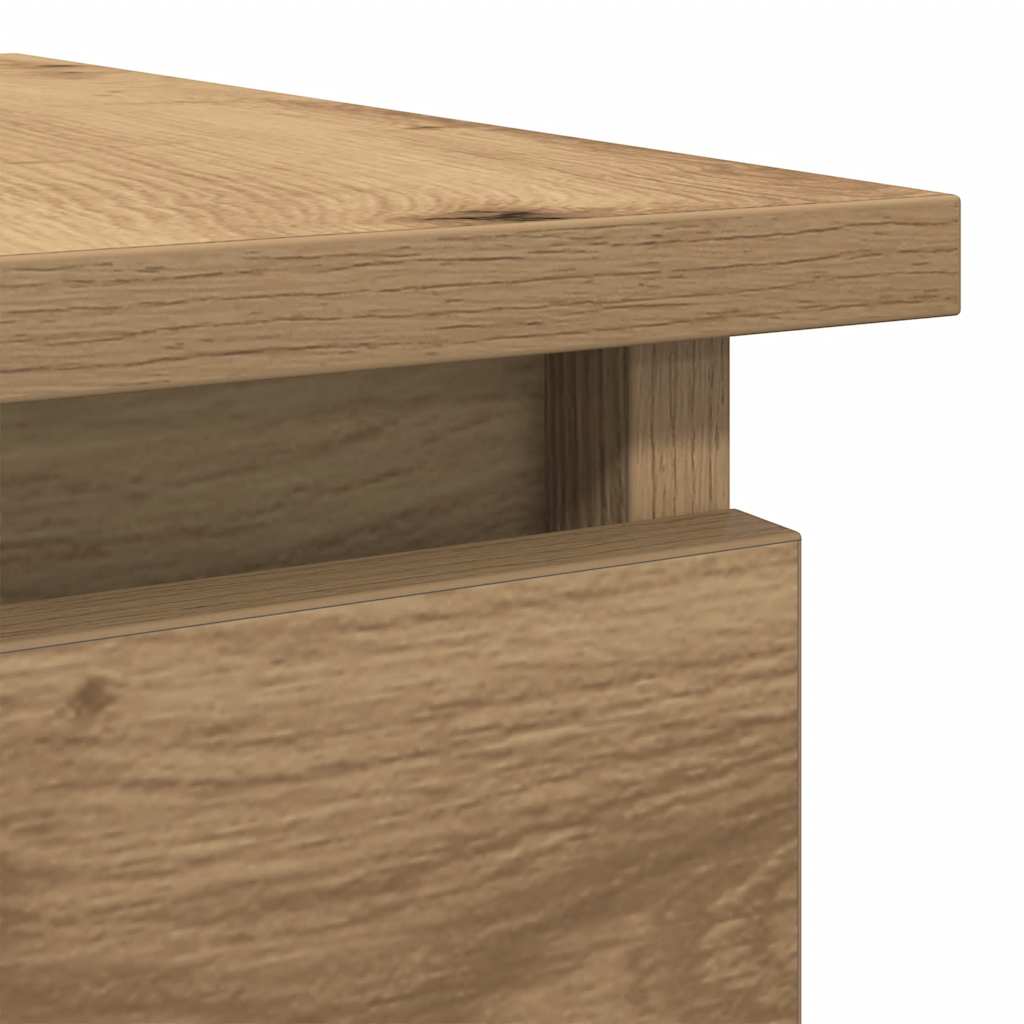 Wandtafel met lades ambachtelijk eikenkleurig 85,5x38,5x74,5 cm is nu te koop bij PeponiXL, paradijselijk wonen!