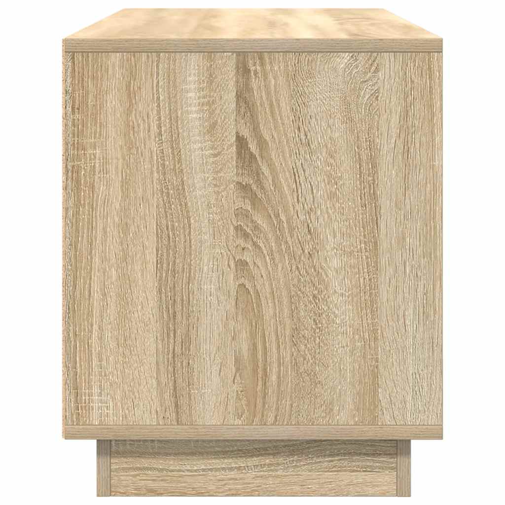 Tv-meubel met LED-verlichting 100x41x50 cm sonoma eikenkleurig is nu te koop bij PeponiXL, paradijselijk wonen!
