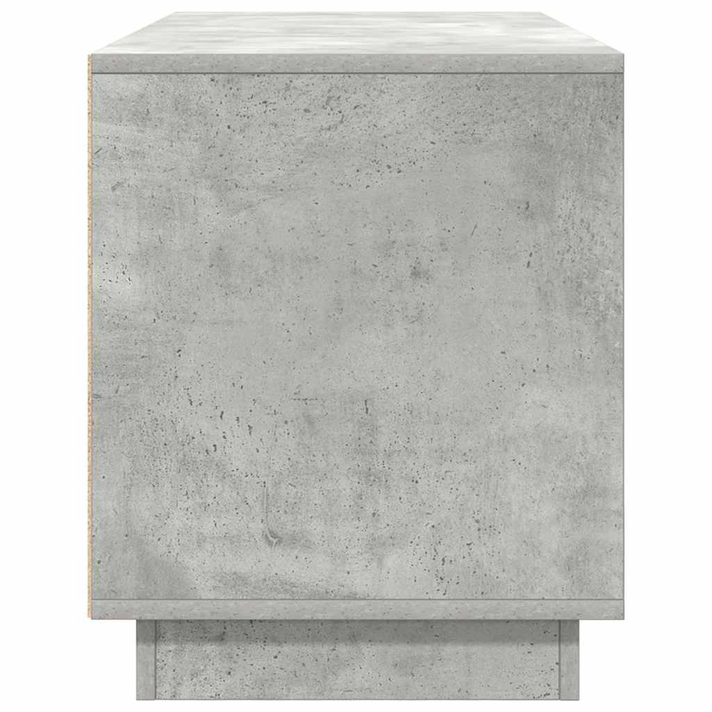 Tv-meubel met LED-verlichting 100x41x50 cm betongrijs is nu te koop bij PeponiXL, paradijselijk wonen!