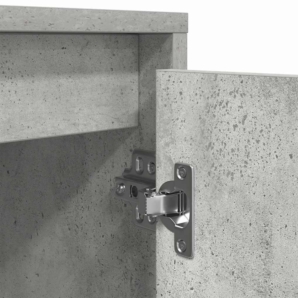 Tv-meubel met LED-verlichting 100x41x50 cm betongrijs is nu te koop bij PeponiXL, paradijselijk wonen!