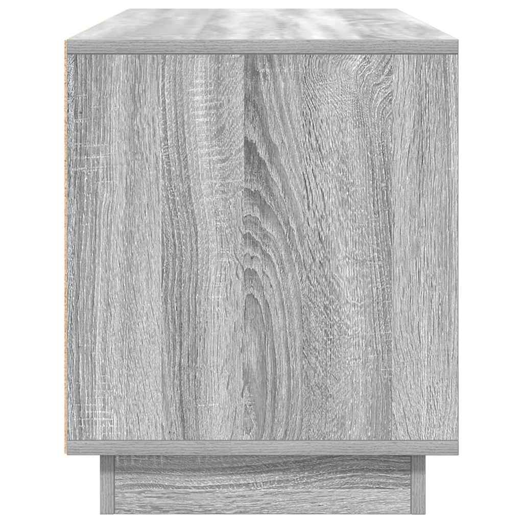 Tv-meubel met LED-verlichting 100x41x50 cm grijs sonoma eiken is nu te koop bij PeponiXL, paradijselijk wonen!