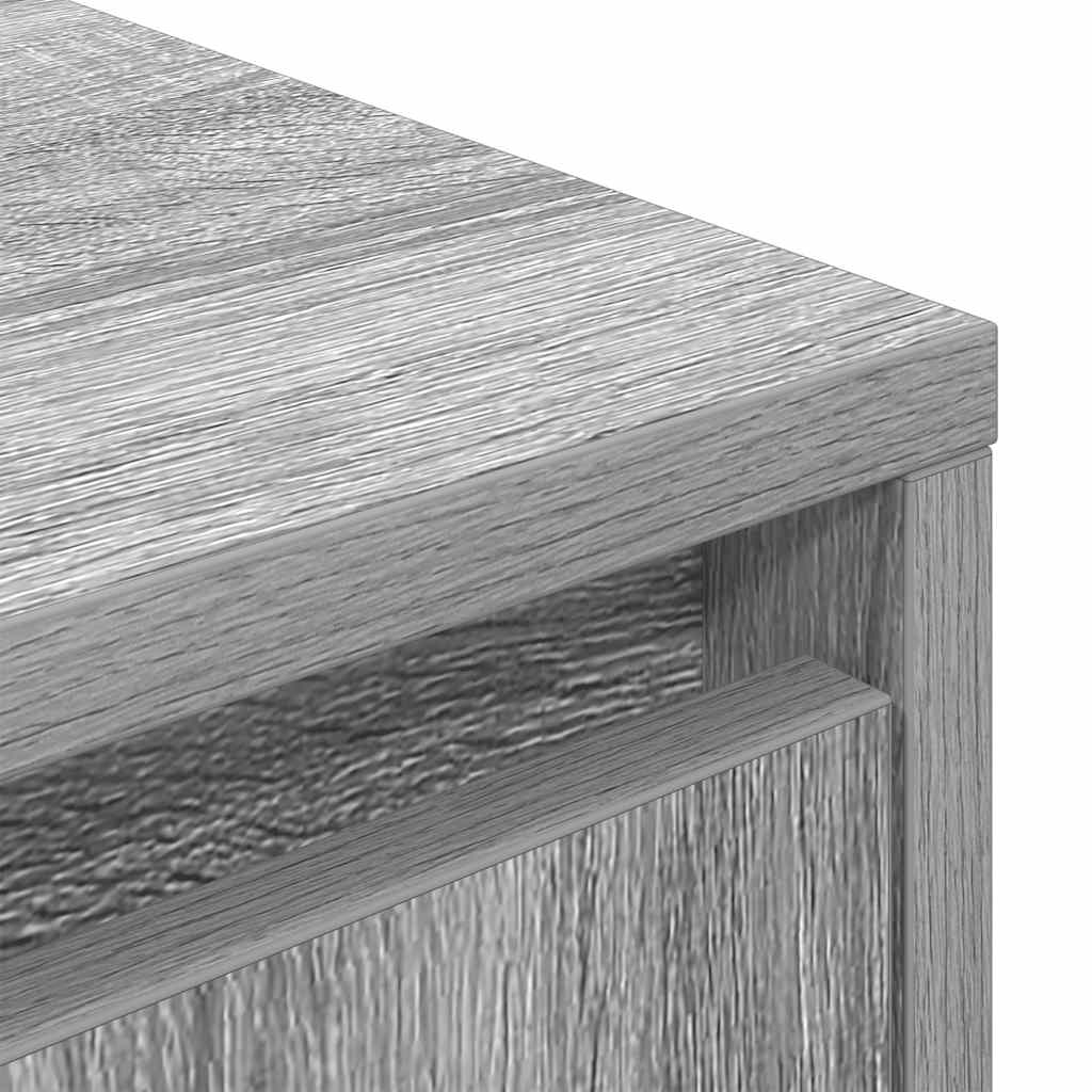 Tv-meubel met LED-verlichting 100x41x50 cm grijs sonoma eiken is nu te koop bij PeponiXL, paradijselijk wonen!