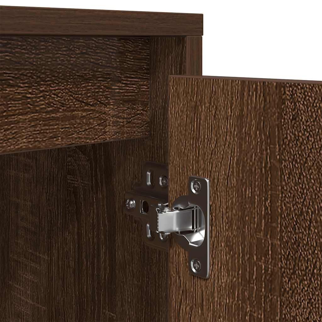 Tv-meubel met LED-verlichting 100x41x50 cm bruin eikenkleur is nu te koop bij PeponiXL, paradijselijk wonen!