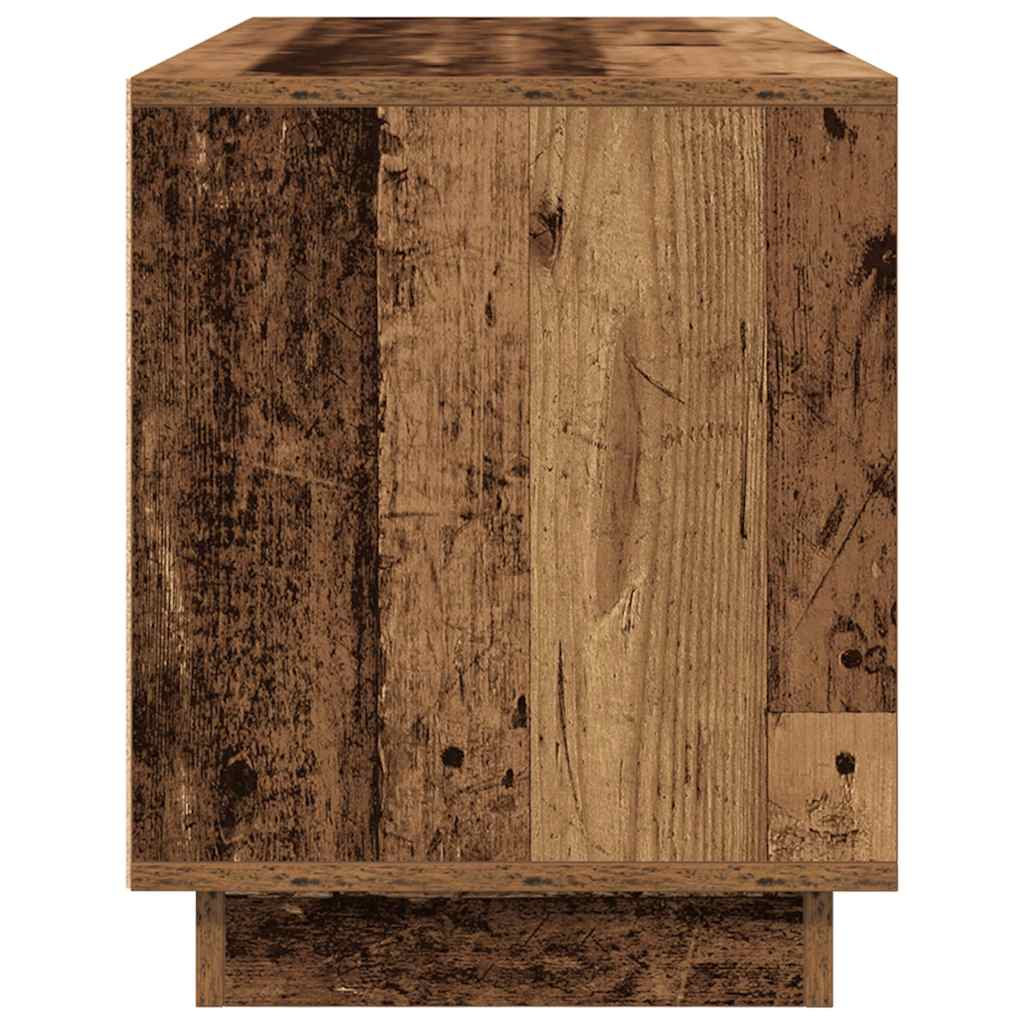 Tv-meubel met LED-verlichting 100x41x50 cm oud houtkleurig is nu te koop bij PeponiXL, paradijselijk wonen!