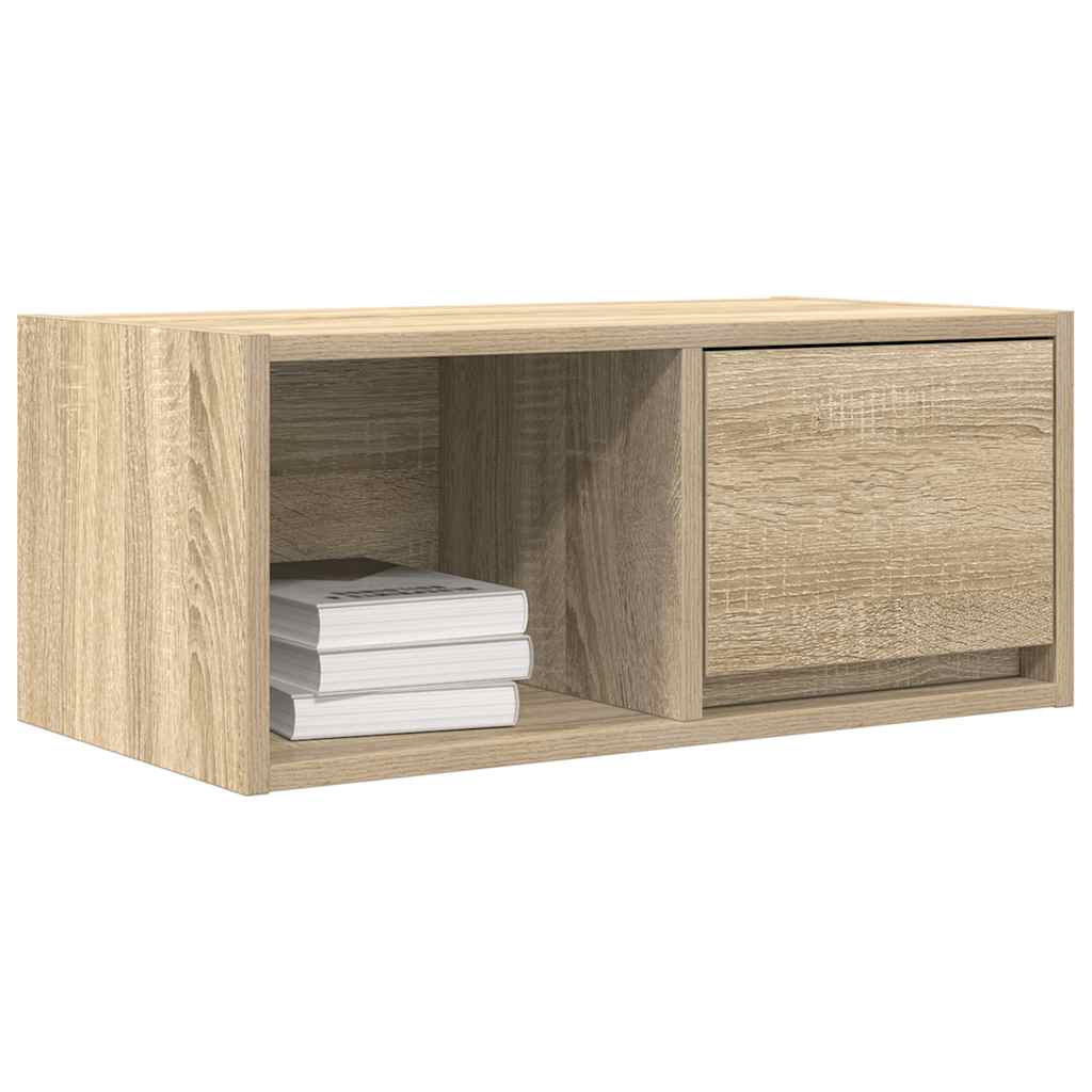 TV-meubel 60x31x25,5 cm bewerkt hout sonoma eikenkleurig is nu te koop bij PeponiXL, paradijselijk wonen!