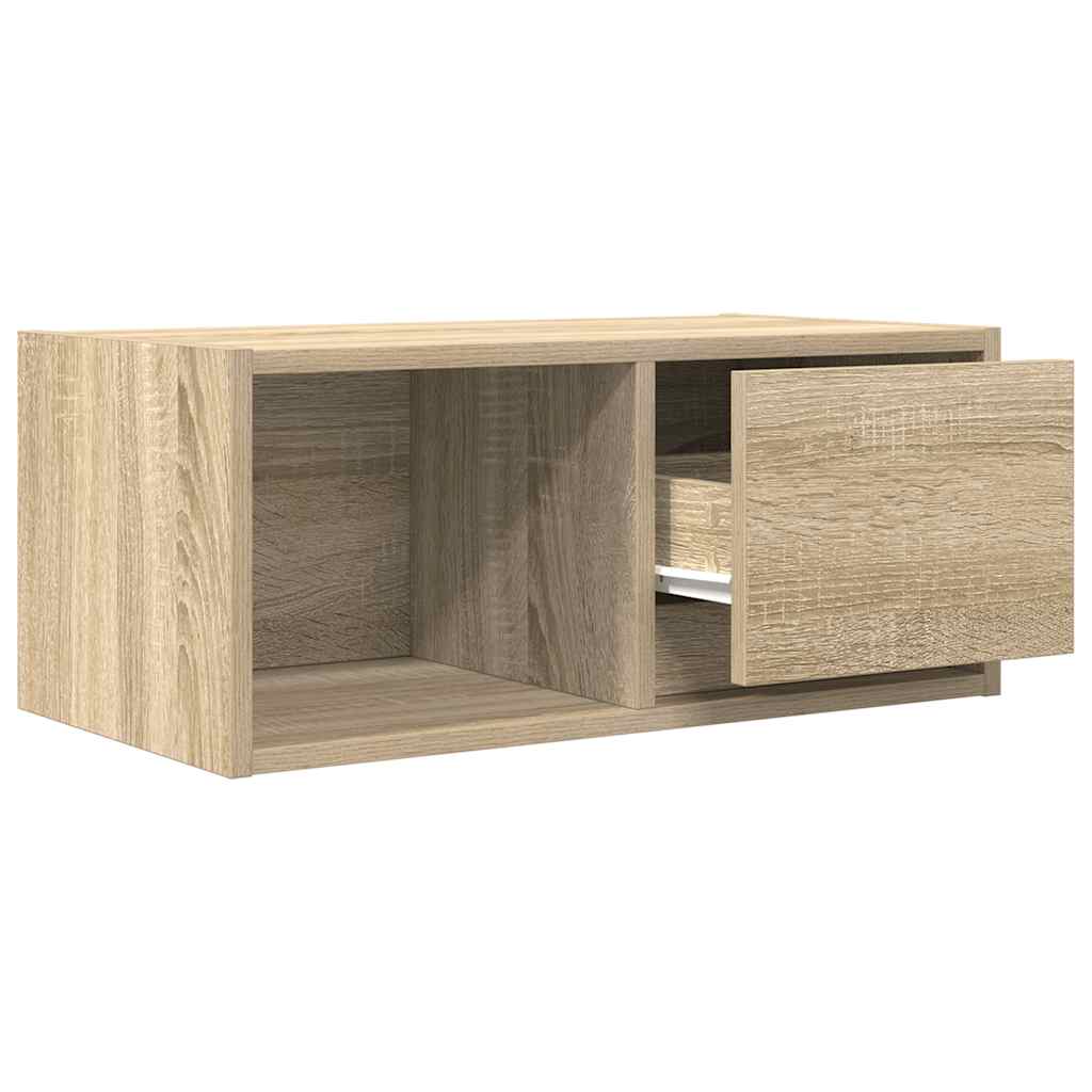 TV-meubel 60x31x25,5 cm bewerkt hout sonoma eikenkleurig is nu te koop bij PeponiXL, paradijselijk wonen!