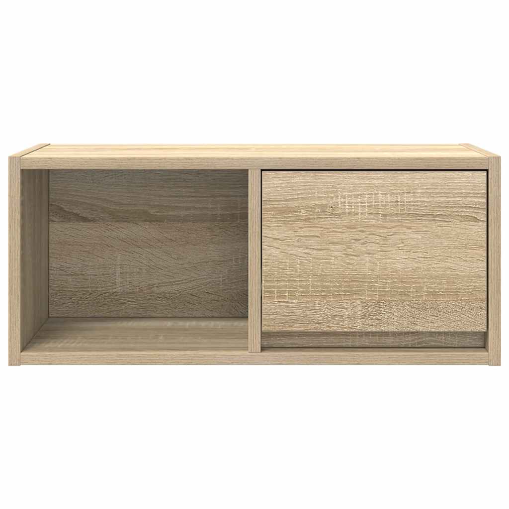 TV-meubel 60x31x25,5 cm bewerkt hout sonoma eikenkleurig is nu te koop bij PeponiXL, paradijselijk wonen!